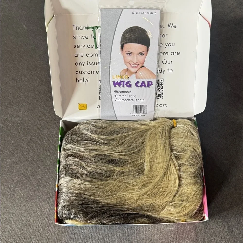 Women’s Long Blonde Halloween Costume Cosplay Wig One Size NEW